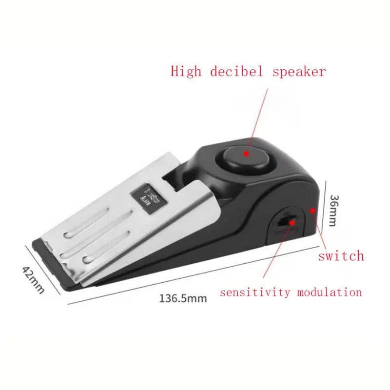 Secure Your Home or Apartment Anywhere with This Portable Door Stop Alarm!