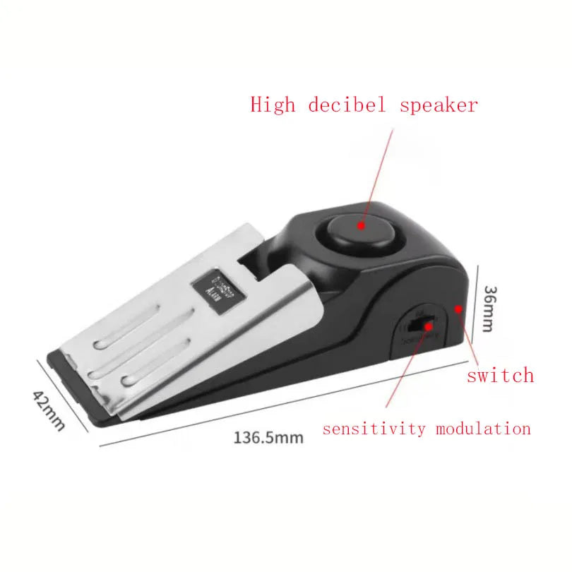 Secure Your Home or Apartment Anywhere with This Portable Door Stop Alarm!