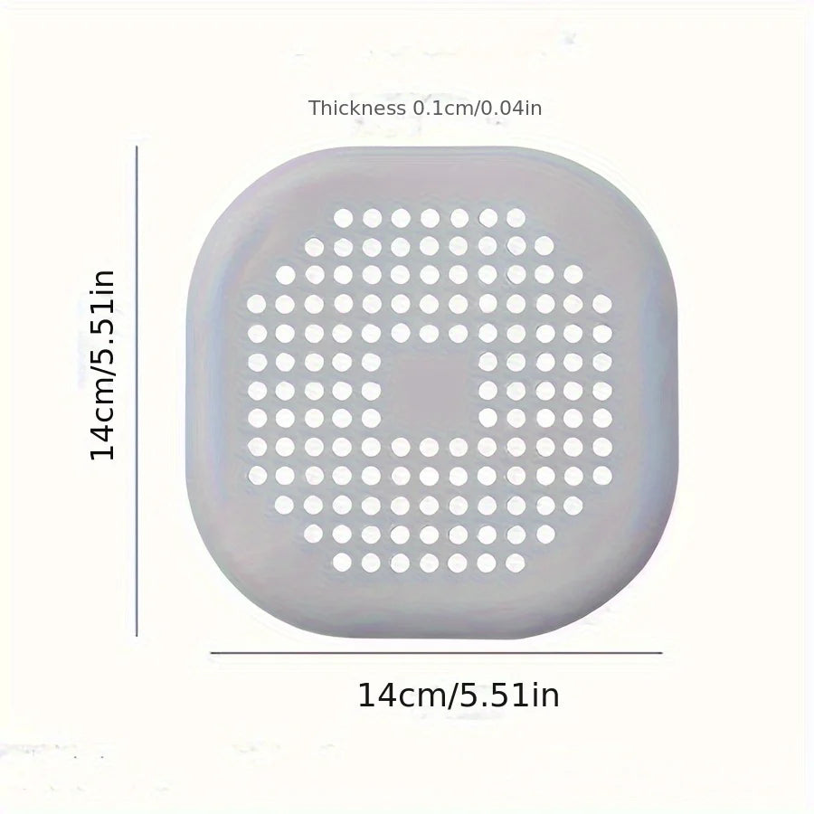 Square Silicone Drain Mat
